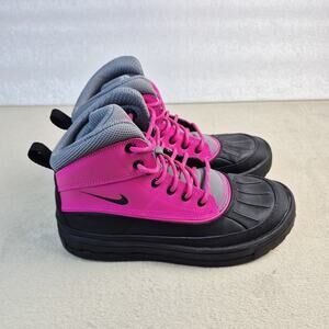 Nike ACG Woodside 2 High GS 524876-600 Pink Blk Waterproof Winter Boots Youth 5Y